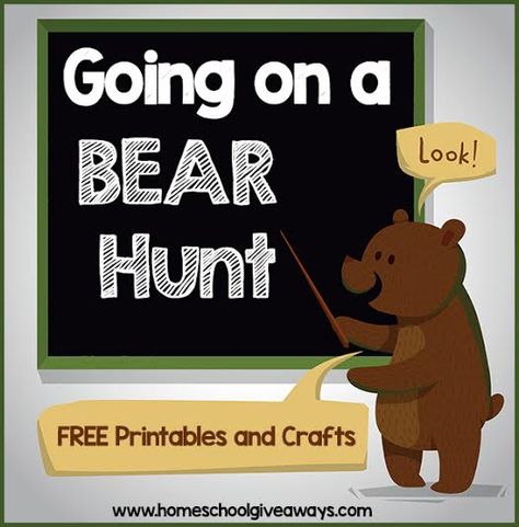 Going on a Bear Hunt FREE Printables and Crafts Going On A Bear Hunt Printables, Bear Hunt Printables, Going On A Bear Hunt Activities, Big Book Activities, Bear Theme Preschool, Preschool Language Arts, Going On A Bear Hunt, Teddy Bear Crafts, Beginning Of Kindergarten