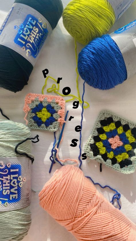 cutest little work in progress pic for your inspiration Work In Progress Instagram Story, Crochet Ig Story, Crochet Captions For Instagram, Crochet Instagram Story, Crochet Yarn Aesthetic, Hidden Hantaran, Yarn Aesthetic, Yarn Skein, Insta Stories