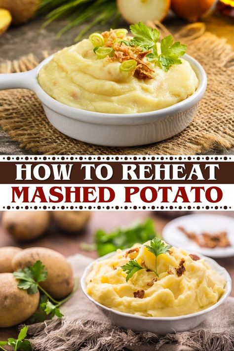 Reheat Mashed Potatoes In Oven, How To Reheat Mashed Potatoes, Reheating Mashed Potatoes, Microwave Mashed Potatoes, Reheat Mashed Potatoes, Make Ahead Mashed Potatoes, Potatoes In Microwave, Potatoes In Oven, Potato Recipes Side Dishes