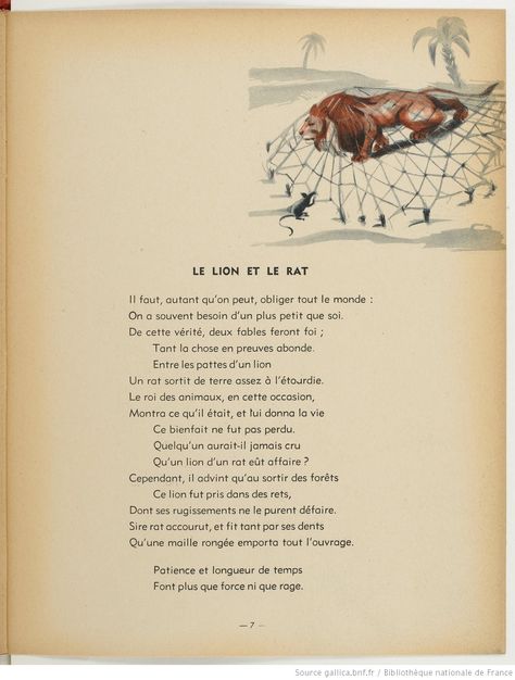 Fables de La Fontaine | Gallica French Books, French Language, Travel Quotes, Picture Book, Words Quotes, Chakra, Education, France