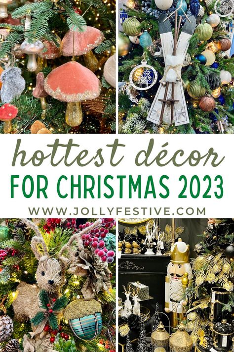 Discover the top 23 festive trends to try in your home for Christmas 2023! 🏠✨ Get ready to deck the halls in style and create unforgettable memories! The hottest Christmas ornaments, latest Christmas colors, trending Christmas styles. We've got it all! Freshen up your 2023 holiday décor with our lowdown on the hottest decorating trends.🎄🍪 Trending Christmas Ornaments 2023, Trending Christmas 2023, Christmas Decor Trends 2023/2024, Raz Imports Christmas Trees 2024, Trending Christmas Decor 2023, Christmas 2022 Trends Outdoor Lights, Christmas Trends 2023/24, Christmas Decor Ideas 2023 Trends, Christmas 2023 Trends Decoration Colors