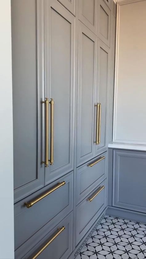 Colorful Wardrobe Furniture, Blue Fitted Wardrobes, Almirah Designs, Garage Guest House, Serene Bathroom, Classic Closet, Wardrobe Furniture, Cabinetry Design, Dressing Room Design