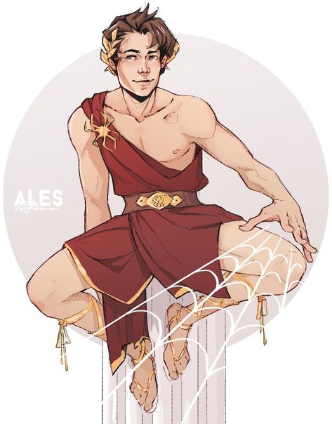 #Commision Ancient Greek Clothing, Spider Man Spider, Roman Man, Hades Game, Roman Characters, Greek Men, Man Spider, Greek Mythology Art, The Pose