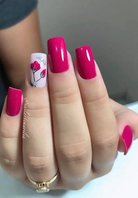 Unghie Sfumate, Fall Nail Art Designs, Pretty Nail Art Designs, Best Nail Art Designs, Beautiful Nail Designs, Classy Nails, Floral Nails, Fancy Nails, Valentines Nails