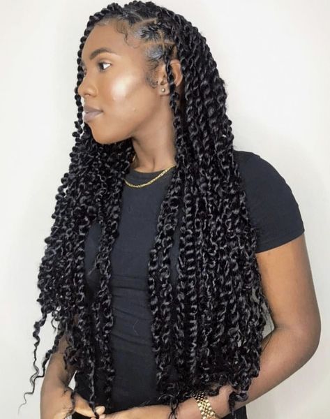 Vacation Braids, Exotic Hair, Braiding Hairstyles, Faux Loc, Passion Twists, Black Barbies, African Hair Braiding Styles, Cute Box Braids Hairstyles, Twist Braid Hairstyles