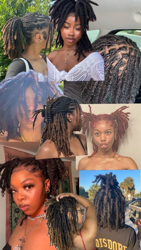 loc styles Boho Braids Over Locs, Loc Styles With Beads, Long Loc Styles, Colored Locs, Quick Updo, Quick Updos, Loc Hairstyles, Boho Braids, Locs Hairstyles