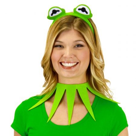 Muppet Costumes, Kermit Costume, Kermit The Frog Costume, Starfish Costume, Toad Costume, Sesame Street Toys, Frog Dress, Headband Costume, Frog Costume