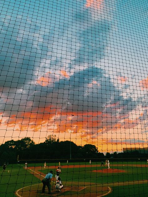 Sunset Softball Field, High School Baseball Field, Softball Asthetic Photos, Softball Field Aesthetic, Softball Vision Board, Baseball Field Aesthetic, Softball Aesthetic Pictures, Jayda Coleman, Preppy Softball