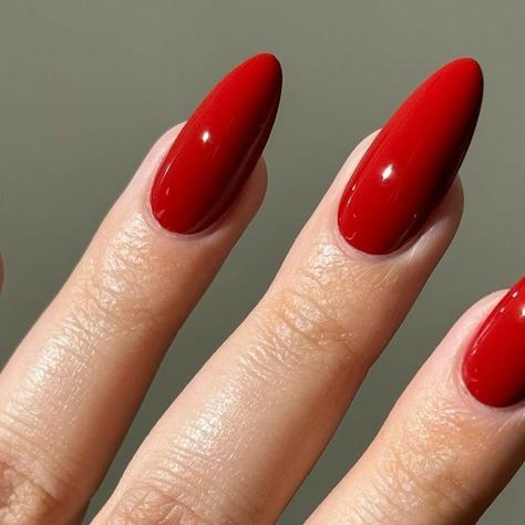 Red Skittle Nails, Skittle Manicure, Red And Silver Nails, Red Summer Nails, Midnight Train, Red Gel Nails, The Butler, Red Acrylic Nails, Nail Shimmer