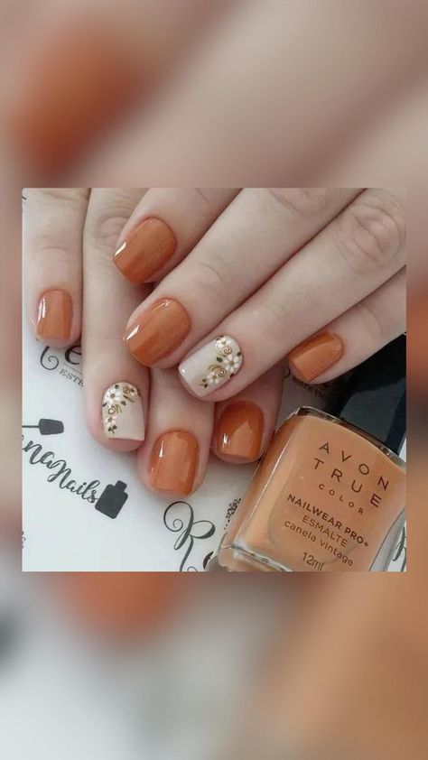 Fall Gel Nails, Fall Nail Art Designs, Cute Nails For Fall, Cute Gel Nails, Thanksgiving Nails, Fall Nail Art, Kandy, Orange Nails, Dipped Nails