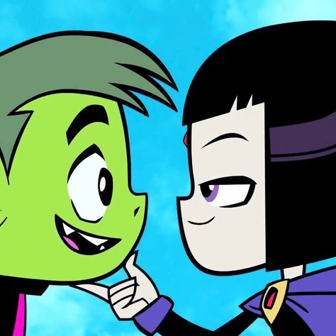 Beastboy And Raven Paintings, Beast Boy And Raven Matching Icons, Beastboy And Raven, Beast Boy X Raven, Teen Titans Go Beast Boy, Raven And Beast Boy, Beast Boy And Raven, Teen Titans Go Characters, Raven Teen Titans Go