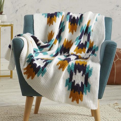 NULL Throw Crochet, Native American Patterns, Crochet Blanket Designs, Geometric Pattern Design, Manta Crochet, Afghan Patterns, Crochet Throw, Diy Crochet Projects, Yarn Projects