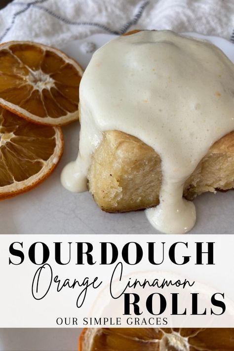 Homemade Sourdough Bread Recipes, Orange Cinnamon Rolls, Orange Sweet Rolls, Sourdough Cinnamon Rolls, Cinnamon Roll Bread, Orange Cream Cheese, Entertaining Food, Sourdough Starter Discard Recipe, Quick Vegan