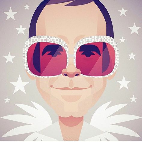 Stanley Chow, Agency Illustration, Man Illustration, Rock Artists, Alternative Art, Illustration Agency, Creative Portraits, Portrait Illustration, Elton John