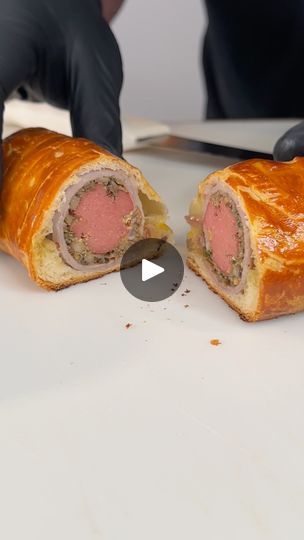 373K views · 10K reactions | Weiner Beef Wellington | Gordon Ramsay, beef | Gordon Ramsay you have to try my take on your famous Beef Wellington🙌🤠 #YumYumGetYaSum | By Dan-O's SeasoningFacebook Beef Wellington Gordon Ramsay, Beef Wellington, Gordon Ramsay, Wellington, Hot Dogs, Food To Make, Dogs