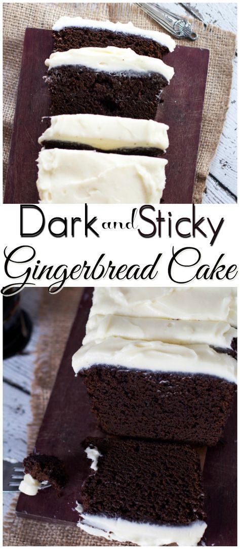 Gingerbread Desserts, Sticky Gingerbread, Gingerbread Loaf Cake, Sticky Ginger Cake, Molasses Cake, Gingerbread Loaf, Molasses Recipes, Gingerbread Cake Recipe, Dark Brown Sugar