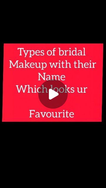 trending fashion on Instagram: "Type of bridal makeup with name #bride" Types Of Bridal Makeup, April 22, Trending Fashion, Bridal Makeup, Makeup, On Instagram, Fashion Trends, Instagram, Make Up