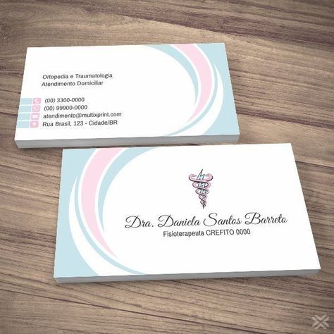 Nutritionist Logo Design, Doctor Business Cards, Dental Business Cards, Medical Business Card, Business Card Design Minimalist, Business Cards Layout, Blue Business Card, Naming Your Business, Professional Business Card Design