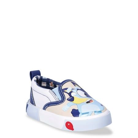 Disney Bluey Toddler Boys Bluey and Bingo Low-Top Slip-On Sneakers, Sizes 5-10 Bluey Boys Birthday Party, Bluey Favors, Bluey Birthday Theme, Super Graphics, Boys Tennis Shoes, Bluey And Bingo, Zippers Fashion, Flat Dress Shoes, Casual Slippers