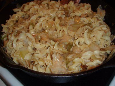 A favorite of mine - a Hungarian tradition. Vegan Haluski, Halushki With Kielbasa, Haluski Fried Cabbage And Noodles With Sausage, Cabbage And Noodles Haluski, Haluski Recipe, Volga German Cabbage And Dumplings, Yummy Noodles, Cabbage And Noodles, Eastern European Recipes