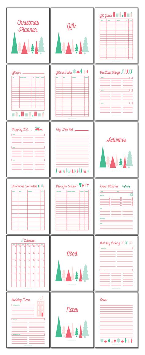 Free Printable Christmas Planner Christmas Planner Printables Free, Free Printable Christmas Planner, Christmas Planner Free, Christmas Planner Printables, Printable Christmas Planner, Christmas Gift Planner, Planner Free Printable, Christmas Checklist, Gift Tracker