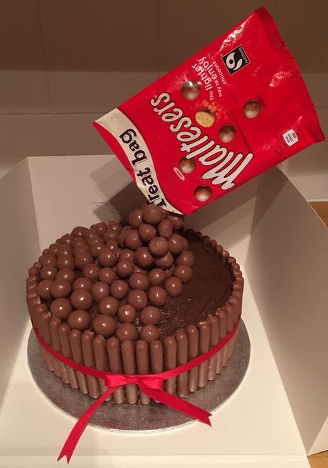 Maltese Cake Birthdays, Chocolate Malteser Cake, Maltesers Cake, Duper Cake, Maltesers Chocolate, Malteser Cake, Maltese Recipes, Chocolate Biscuit Cake, Chocolate Cake Designs