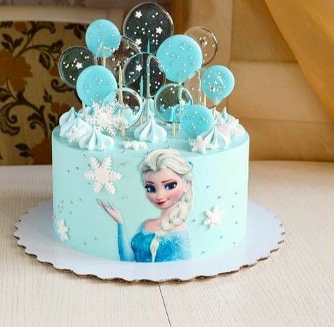 Frozen Elsa Cake Topper, Torturi Baby Shower, Elsa Birthday Cake, Pastel Frozen, Frozen Birthday Party Cake, Frozen Themed Birthday Cake, Elsa Cake Frozen, Olaf Cake, Frozen Theme Cake