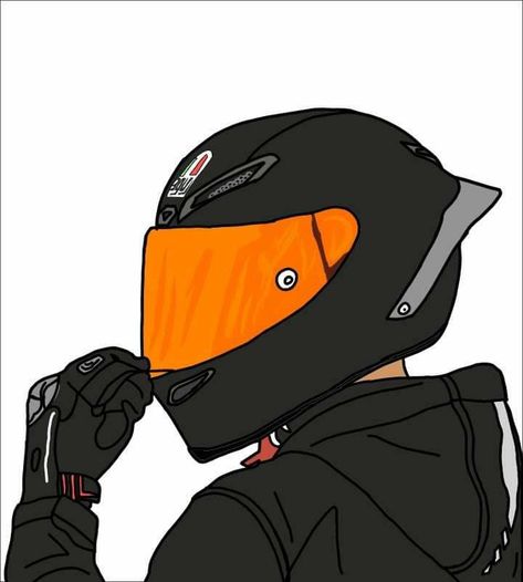 Motorcycle Helmets Drawing, Motorcycle Drawing Reference, Motorcycle Drawing Easy, Helmet Sketch, Motorbike Drawing, Motorbike Illustration, Anime Motorcycle, Helmet Drawing, Sketch Images