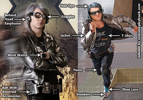 Peter Maximoff aka Quicksilver Costume for X-men Days of Future Past Movie X Men Quicksilver, Quicksilver Cosplay, Quicksilver Xmen, Peter Maximoff, Superhero Cosplay, Days Of Future Past, Men's Day, Pietro Maximoff, Marvel Cosplay