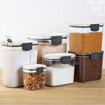 ProKeeper 6-piece Bakers Storage Set  | Costco Airtight Storage, Ground Coffee Beans, Airtight Food Storage, Airtight Food Storage Containers, Container Set, Taste Of Home, Food Storage Containers, Storage Containers, Fresh Food