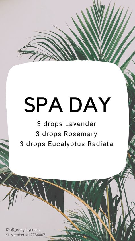 Spa Day Diffuser Blend, Lavender And Rosemary, Spa Diffuser Blend, Spa Blend Essential Oils Diffuser, Eucalyptus Radiata Diffuser Blends, Spa Diffuser Blends Young Living, Diffuser Blends With Rosemary, Eucalyptus Radiata Young Living, Spa Diffuser Blends