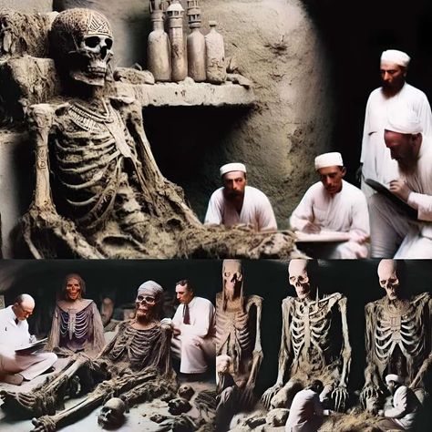 Enigmatic Archaeology - Ancient Giants Revealed: Archaeologists Unearth Giant Skeleton, Unveiling Startling Evidence of a Forgotten Era. (Details in comment 👇) #archaeology #mystery #ancient #mummy #giant #skeleton | Facebook Giants In The Bible, Howard Carter, Nephilim Giants, Giant Skeleton, Alien Encounters, Ancient Civilizations, Ancient History, Archaeology, Artifacts