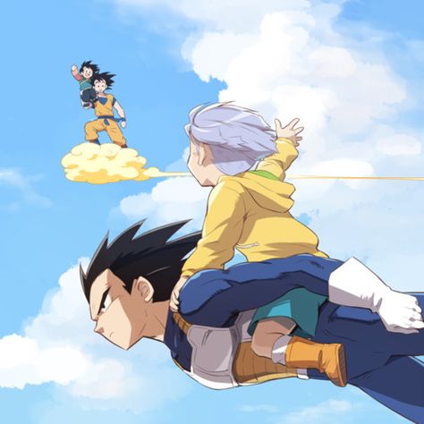 Vegeta being a dad makes me happy. (The fact that I used to watch this show on a regular basis does not.) Vegeta Y Trunks, San Gohan, Goten E Trunks, Vegeta And Trunks, Vegeta Dragonball, Goten Y Trunks, Vegeta And Bulma, Dragon Ball Z Shirt, Dragon Ball Image