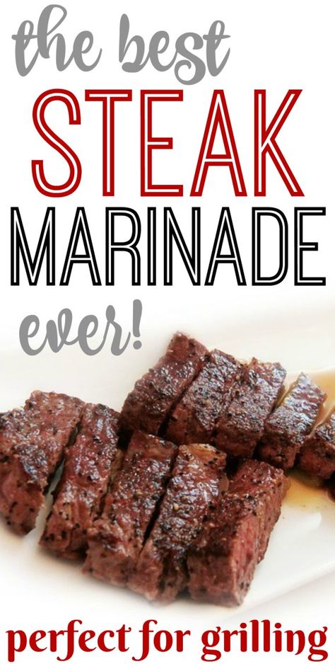 Best Steak Marinade Ever, Sirloin Steak Marinade, Marinated Steak Recipes, Pork Marinade Recipes, Steak Marinade For Grilling, Easy Steak Marinade Recipes, Steak Marinades, Best Steak Marinade, Steak Marinade Easy