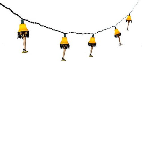 Christmas Story Decorations, A Christmas Story Decorations, Diy Christmas Room, Christmas Story Leg Lamp, Yellow Lamp, Leg Lamp, Indoor String Lights, Office Christmas Decorations, Kurt Adler