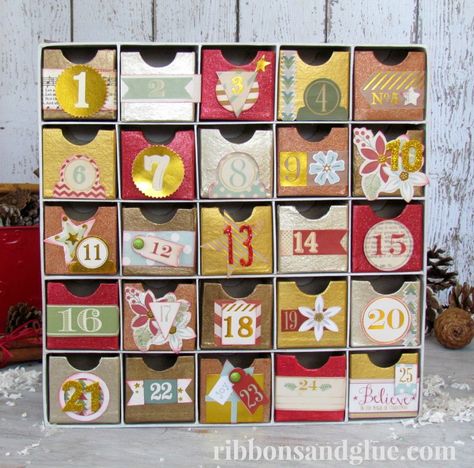 Paper Mache Advent Calendar, 3d Paper Mache, Advent Calendar Ideas, Calendar Advent, Recycled Christmas, Advent Calenders, Diy Advent Calendar, Family Ideas, Ideas Food