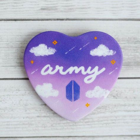 Army Drawing, Army Crafts, Cloud Background, Bts Logo, Army Logo, Kpop Diy, Posca Art, Purple Gradient, Bts Wallpaper Lyrics