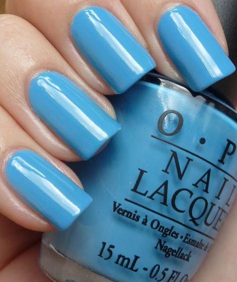 Opi Blue, Fall Back In Love, Opi Colors, Blue Polish, Nice Nails, Blue Nail Polish, Nail Colours, Opi Nail Polish, Get Nails