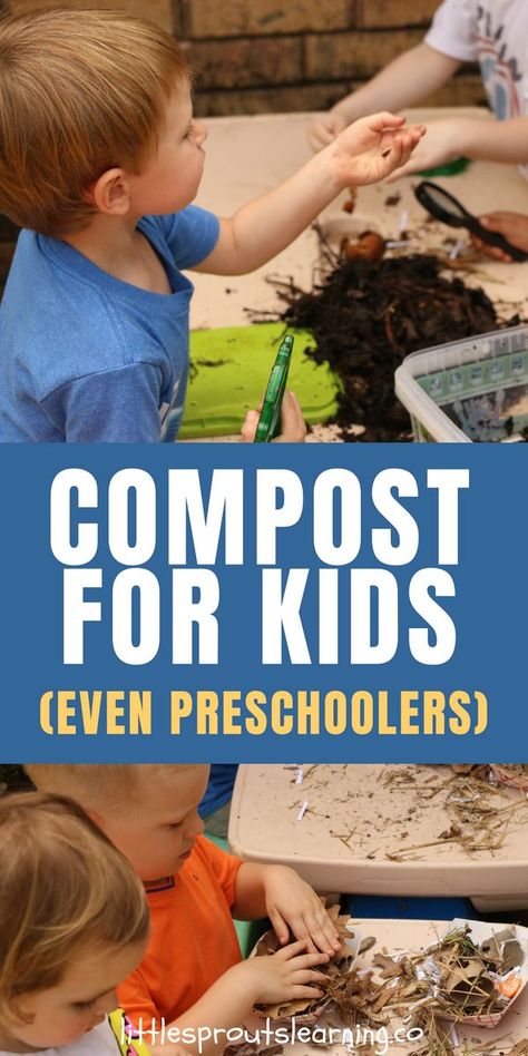 Preschool Sustainability Ideas, Compost Activities For Kids, Environment Activities For Preschool, Sustainability Preschool, Sustainability Activities For Kids, Portal Garden, Recycled Crafts Kids Preschool, Eco School, Sustainability Activities