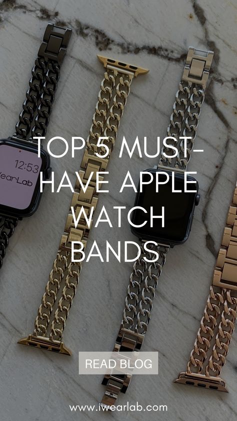 Discover our selection of apple watch bands for women. More than 50 different variations of fashion apple watch bands to choose from. See more on www.iwearlab.com Most Popular Apple Watch Bands For Women, Women’s Apple Watch Bands, Best Apple Watch Bands Women, Apple Watch Women, Apple Watches For Women, Iphone Watch Bands, Apple Watch Bands Women, Best Apple Watch, Iphone Watch