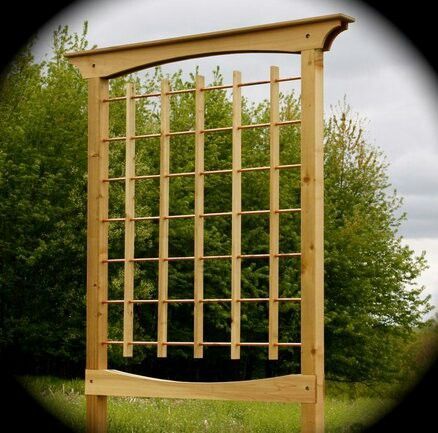 Copper Trellis, Cedar Projects, Trellis Arbor, Cedar Trellis, Antique Shelf, Shelf Plans, Grape Trellis, Grape Arbor, Garden Screens