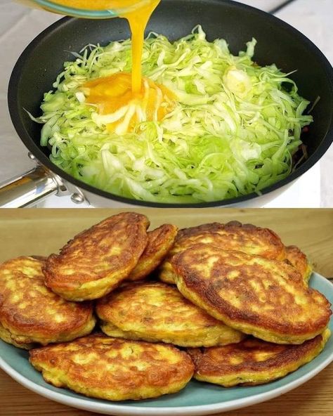 Chef Rv Manabat Recipes | Cabbage with onions is tastier than meat | Facebook Cabbage Pancake Recipe, Cabbage Pancakes, Savory Cabbage, Thick Yogurt, Savory Pancakes, Zucchini Fritters, Fritter Recipes, 3 Eggs, Grandmas Recipes