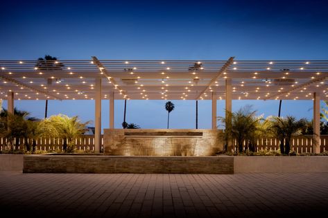 Rooftop Restaurant Design, Modern Restaurant Design, Furnished Apartments, Pergola Lighting, Modern Villa Design, Hotel Concept, Rooftop Restaurant, Wellness Lifestyle, Outdoor Restaurant