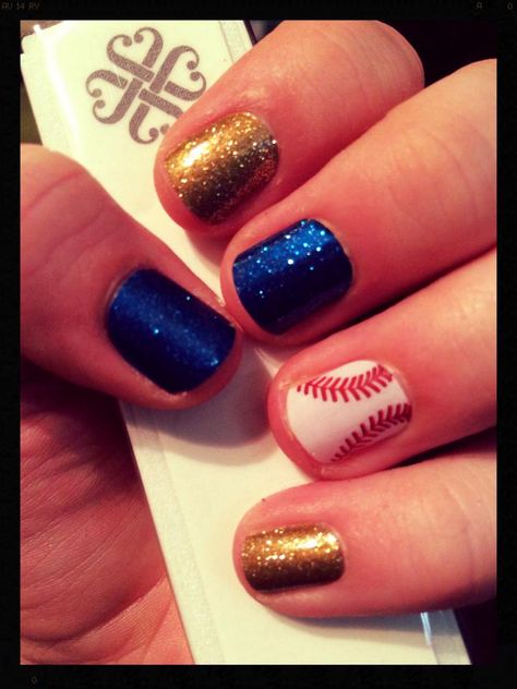 Brewer Nails Milwaukee, Milwaukee Brewers Nails, Brewers Nails, Brewers Wallpaper, Navy Outfits, Baseball Nails, Sports Nails, Milwaukee Brewers Baseball, Bright Red Nails