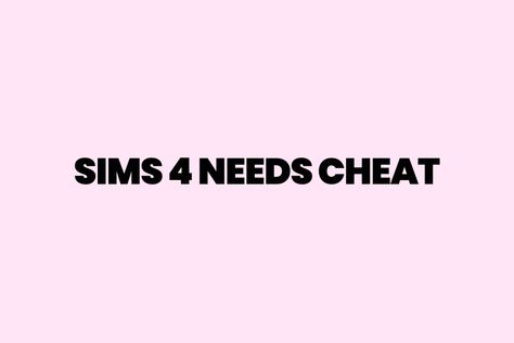 The Sims 4 Needs Cheat: How to Cheat your Sims needs with one Click! Sims 4 Needs Cheat, Sims 4 Club, Sims 4 Skills, Sims 4 Ps4, Sims Cheats, Sims 4 Clutter, Sims 4 Cc Shoes, Free Sims 4, Free Sims