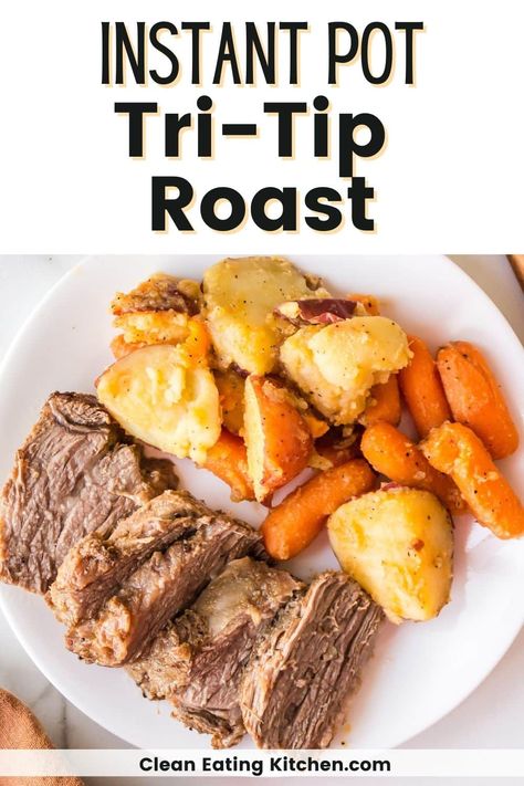 When you want a tender and easy way to cook a roast, try this recipe for Instant Pot Tri Tip. This easy beef dish can be served sliced or shredded. Serve it with your favorite vegetables for a delicious meal. Tri Tip Roast, Roast Beef And Potatoes, Mississippi Roast Recipe, Tip Roast, Crockpot Roast Recipes, Instant Pot Pot Roast, Mississippi Roast, Cooking A Roast, Mississippi Pot Roast