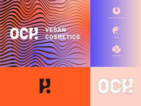 Och Vegan Cosmetics / Identity and Packaging on Behance Yoga Festival, Cosmetic Logo, Vegan Cosmetics, Vegan Brands, Dancing Aesthetic, Graphic Design Packaging, Body Care Routine, Design Packaging, Cosmetics Brands