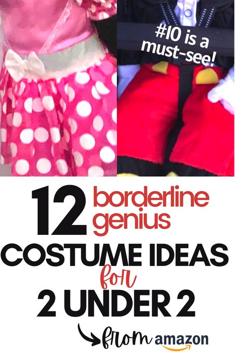 Two Under Two Halloween Costumes, Young Sibling Halloween Costumes, 2 Under 2 Halloween Costumes, Toddlers Halloween Costumes, Halloween Costumes For Twins, Halloween Costumes For Siblings, Costumes For Siblings, Costumes For Twins, Halloween Costumes For Sisters