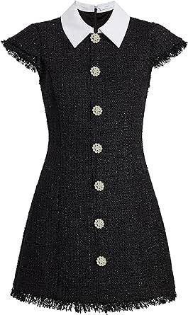 LIKELY Women's Riello Dress Tweed Dress Aesthetic, Cute Work Dresses, Dressing Elegant Classy, Modern Blair Waldorf, Tweed Clothes, Blair Waldorf Dress, Gucci Ready To Wear, Collard Dress, Suit Dresses