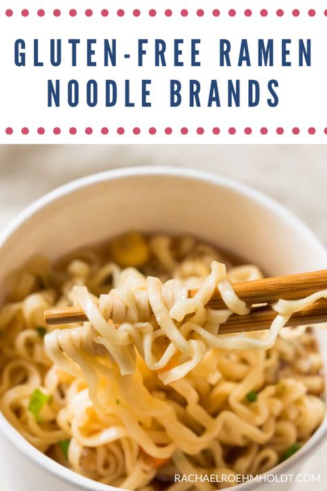 Gluten-free Ramen Noodles: Brands and Alternatives Gluten Free Roman Noodles, Asain Food Gluten Free, Gluten Free Ramen Soup, Gluten Free Noodle Dishes, Gluten Free Rice Noodle Recipes, Gluten Free Ramen Recipes, Gluten Free Noodle Recipes, Gluten Free Noodles Homemade, Gluten Free Noodle Soup